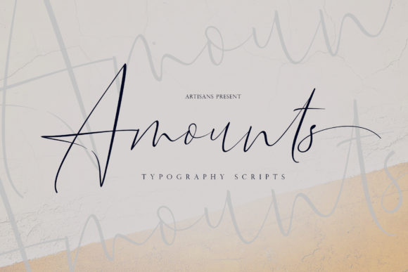 Amounts Typeface for Editorial Design