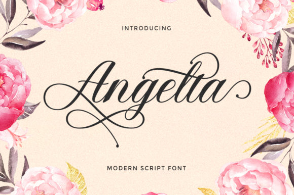 Angelta Font for Elegant Handmade Designs
