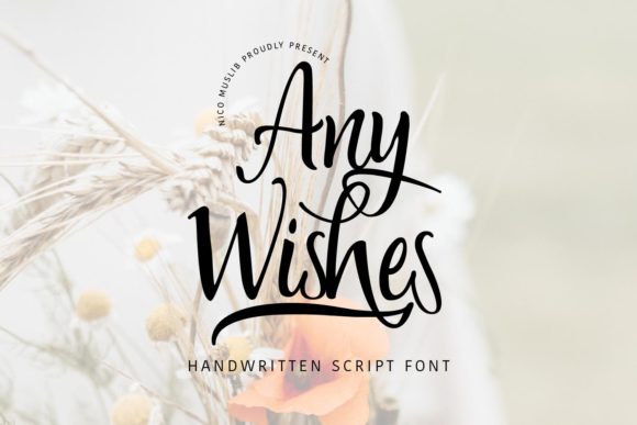 Any Wishes Font for Handmade Creators