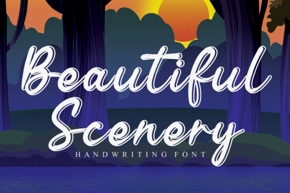 Beautiful Scenery Font for Scroll-Stopping Design