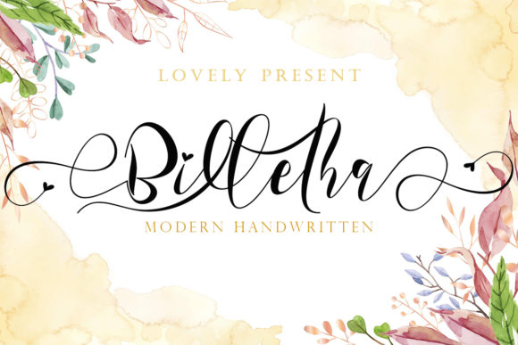 Billetha Font for Modern Web Branding