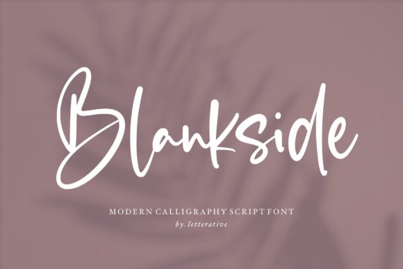 Blankside Font Review: A Cute Script for Modern Design