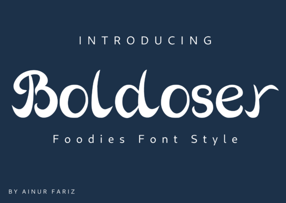 Boldoser: The Sweet Handwritten Font for Crafters