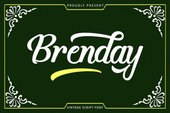 Brenday: A Retro Script Font for Editorial Design