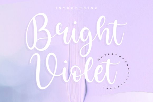 Bright Violet: A Sweet Handwritten Typeface for Editors