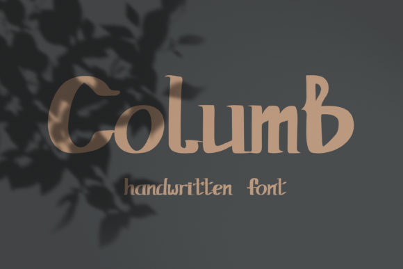 Columb: An Elegant Script Handwritten Font for Makers
