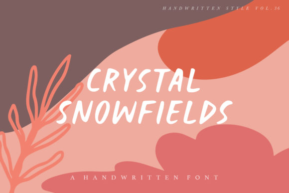 Crystal Snowfields Typeface for Editorial Design