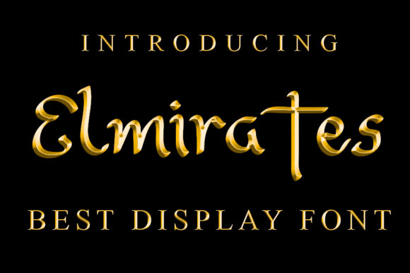 Elmirates: The Modern Script Font for Digital Brands