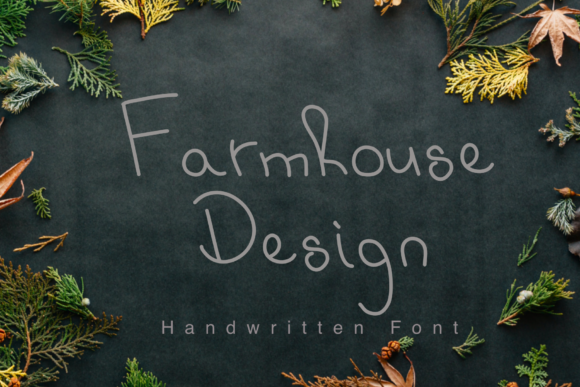 Farmhouse Design: A Sweet Handwritten Font for Editorial Layouts