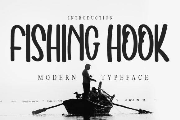 Fishing Hook Font for Editorial Design
