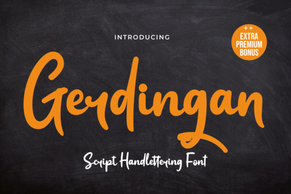 Gerdingan: A Sweet Brushed Handwritten Typeface