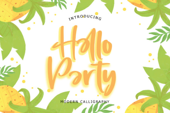 Hello Party: A Casual Script Font for Editorial Design