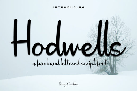 Hodwells: A Delicate Handwritten Font for Web Design