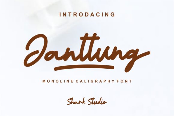 Janttung: Elegant Monoline Script for Editorial Design