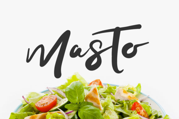 Masto: A Bold Script Handwritten Font for Makers