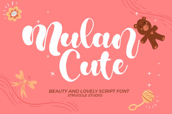 Mulan Cute: A Bold Script Font for Editorial Design