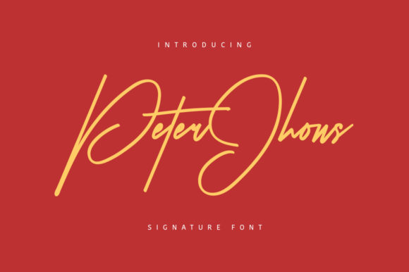 Peter Jhons: A Thin Script Font for Web Design