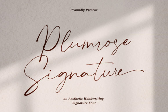 Plumrose Signature Font for Modern Web Design
