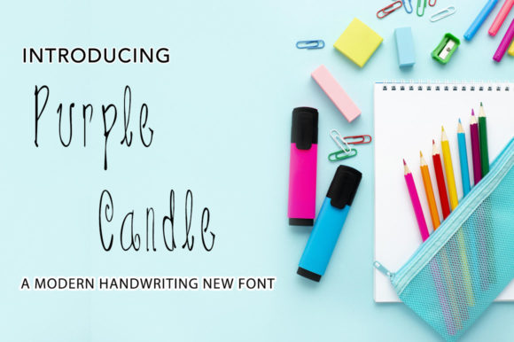 Purple Candle Font for Modern Web Design