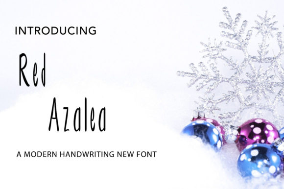 Red Azalea: A Handwritten Font for Editorial Design