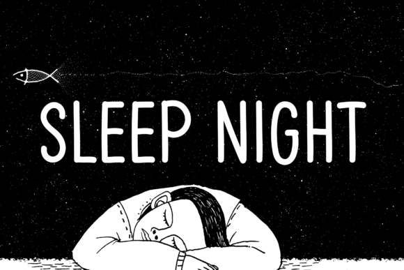 Sleep Night Font for Campaign Design