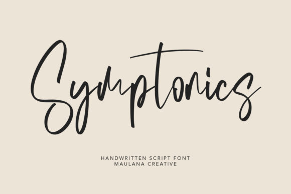 Symptonics: A Rustic Handwritten Font for Branding