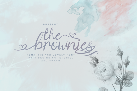 The Brownies Font: A Romantic Script for Editorial Design